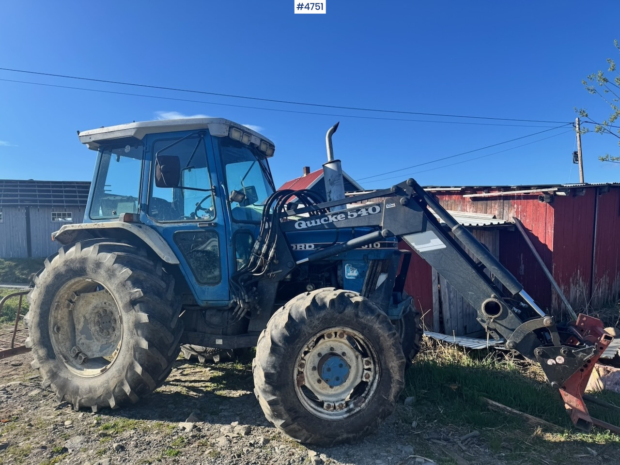 1987 Ford 6610 4x4 w/ Front loader. - Трактор: снимка 1 1987 Ford 6610 4x4 w/ Front loader. - Трактор: снимка 1