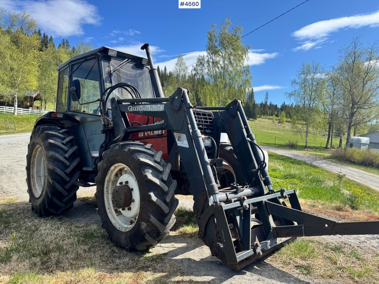 1989 Valmet 455 4x4 w/ Front loader - Трактор: снимка 3 1989 Valmet 455 4x4 w/ Front loader - Трактор: снимка 3