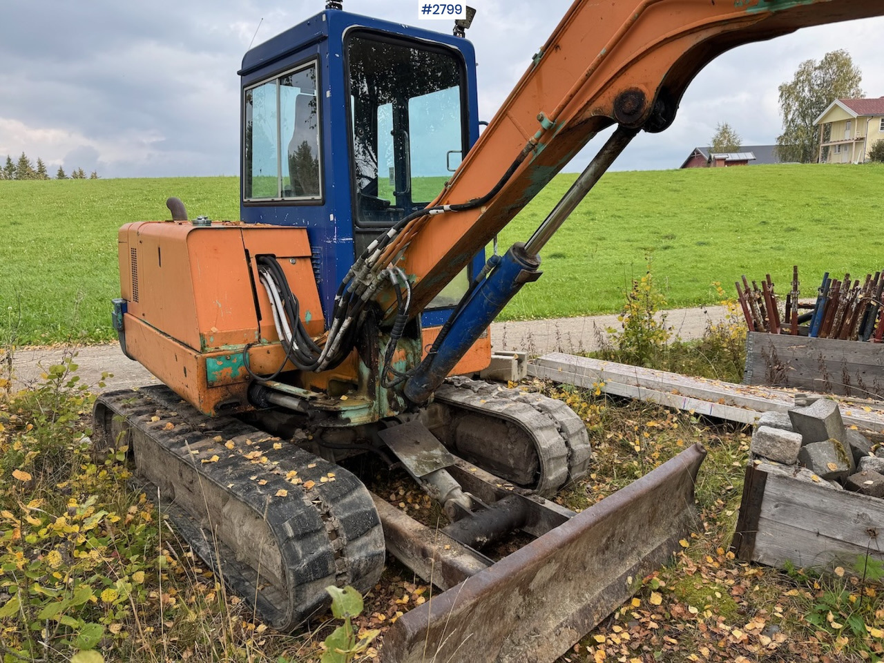 1992 Hanix H45 w/ 4 drawers and spike hammer - Мини багер: снимка 5 1992 Hanix H45 w/ 4 drawers and spike hammer - Мини багер: снимка 5