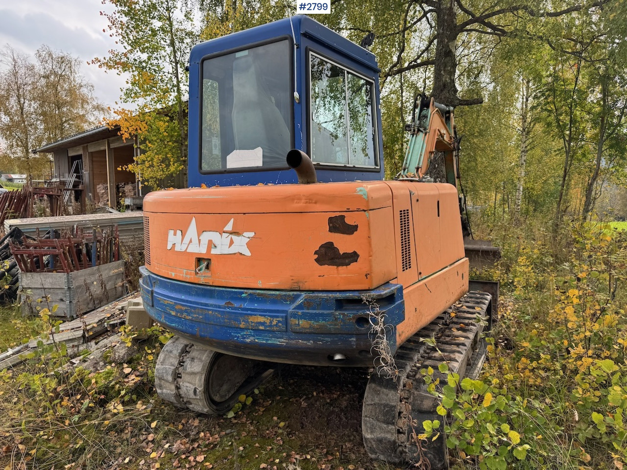 1992 Hanix H45 w/ 4 drawers and spike hammer - Мини багер: снимка 3 1992 Hanix H45 w/ 4 drawers and spike hammer - Мини багер: снимка 3