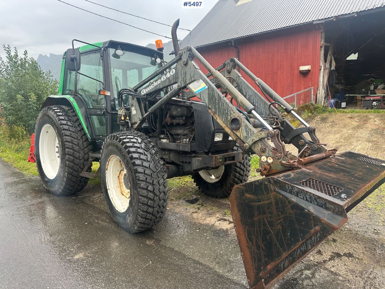 1994 Valmet 6400 Turbo 4x4 tractor with front loader and agricultural tires on rims. - Трактор: снимка 5 1994 Valmet 6400 Turbo 4x4 tractor with front loader and agricultural tires on rims. - Трактор: снимка 5