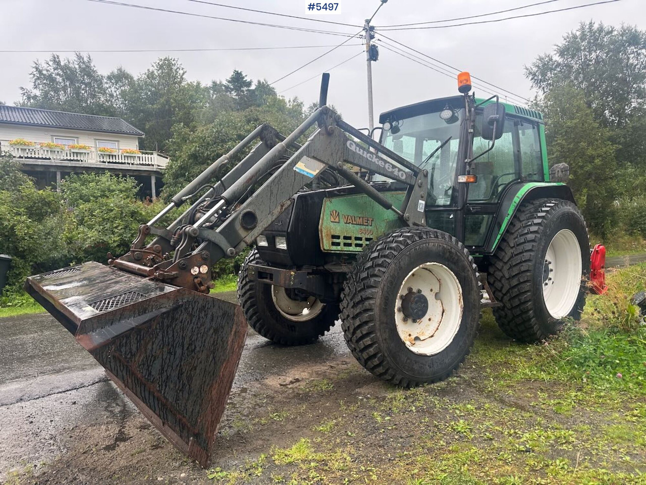 1994 Valmet 6400 Turbo 4x4 tractor with front loader and agricultural tires on rims. - Трактор: снимка 3 1994 Valmet 6400 Turbo 4x4 tractor with front loader and agricultural tires on rims. - Трактор: снимка 3