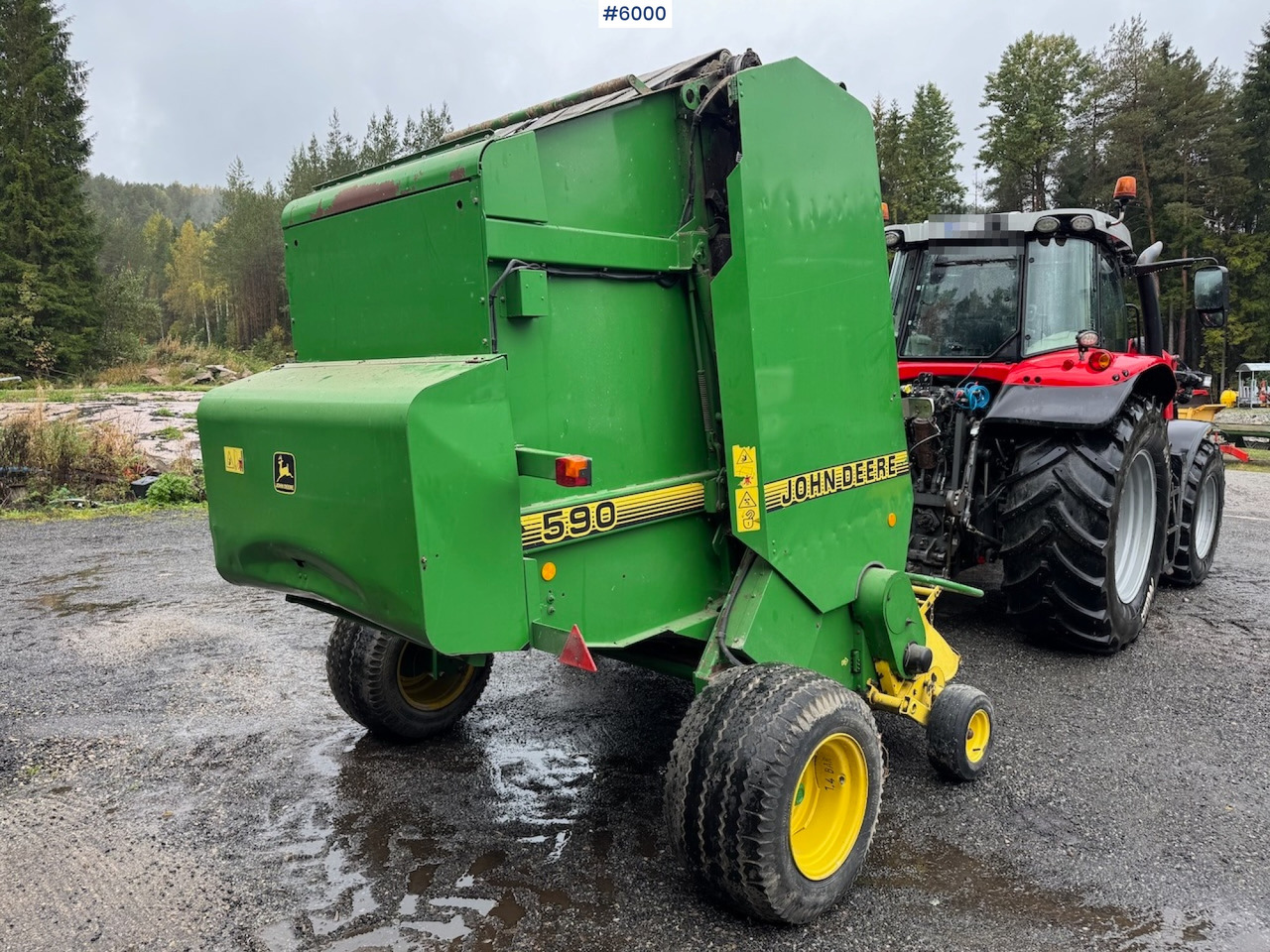 2000 John Deere 590 Round Baler. - Машина за сено и фураж: снимка 5 2000 John Deere 590 Round Baler. - Машина за сено и фураж: снимка 5