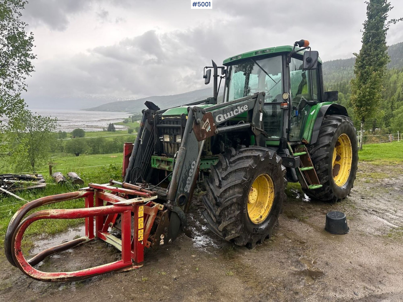 2000 John Deere 6610 4x4 tractor w/ front loader. - Трактор: снимка 1 2000 John Deere 6610 4x4 tractor w/ front loader. - Трактор: снимка 1