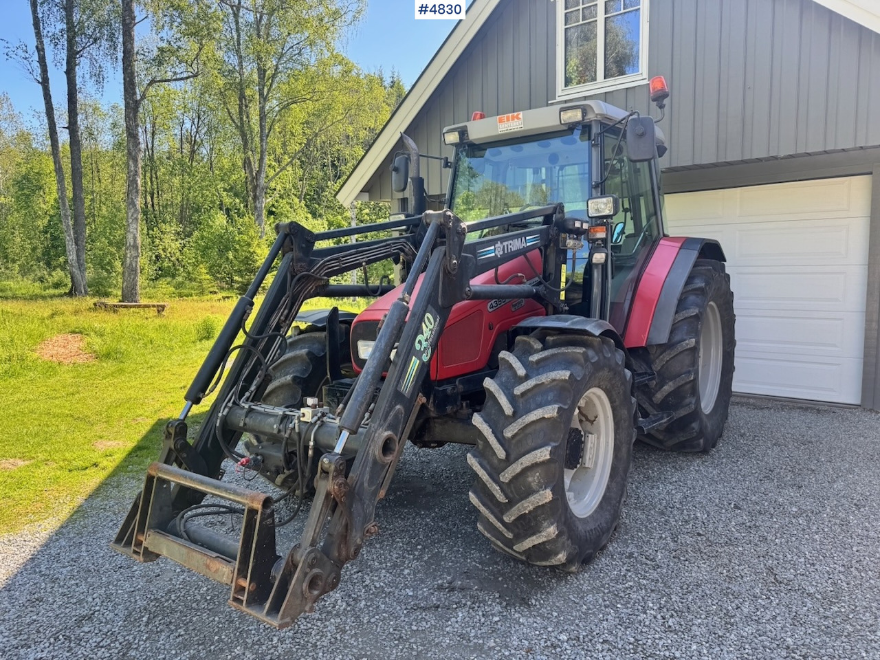 2001 Massey Ferguson 4355 4x4 with Front Loader - Трактор: снимка 1 2001 Massey Ferguson 4355 4x4 with Front Loader - Трактор: снимка 1