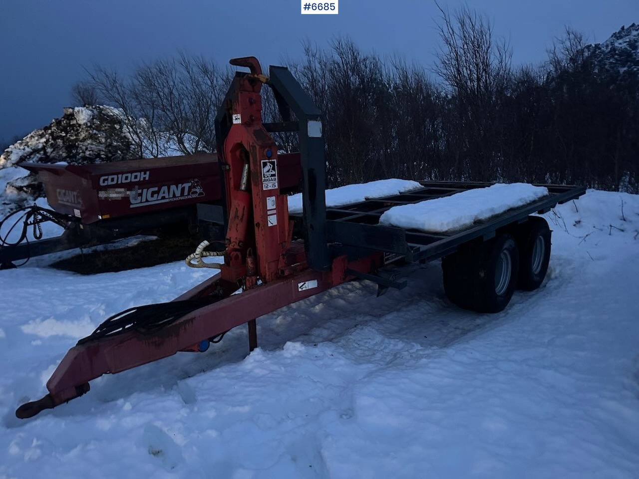 2006 BIGAB hook-lift trailer with container - Селскостопанско ремарке самосвал: снимка 1 2006 BIGAB hook-lift trailer with container - Селскостопанско ремарке самосвал: снимка 1