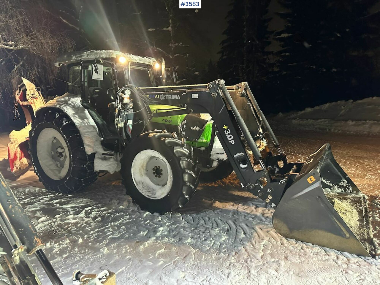 2008 Deutz-Fahr Agrofarm 100 traktor w/ Trima Front loader. See hours! - Трактор: снимка 2 2008 Deutz-Fahr Agrofarm 100 traktor w/ Trima Front loader. See hours! - Трактор: снимка 2