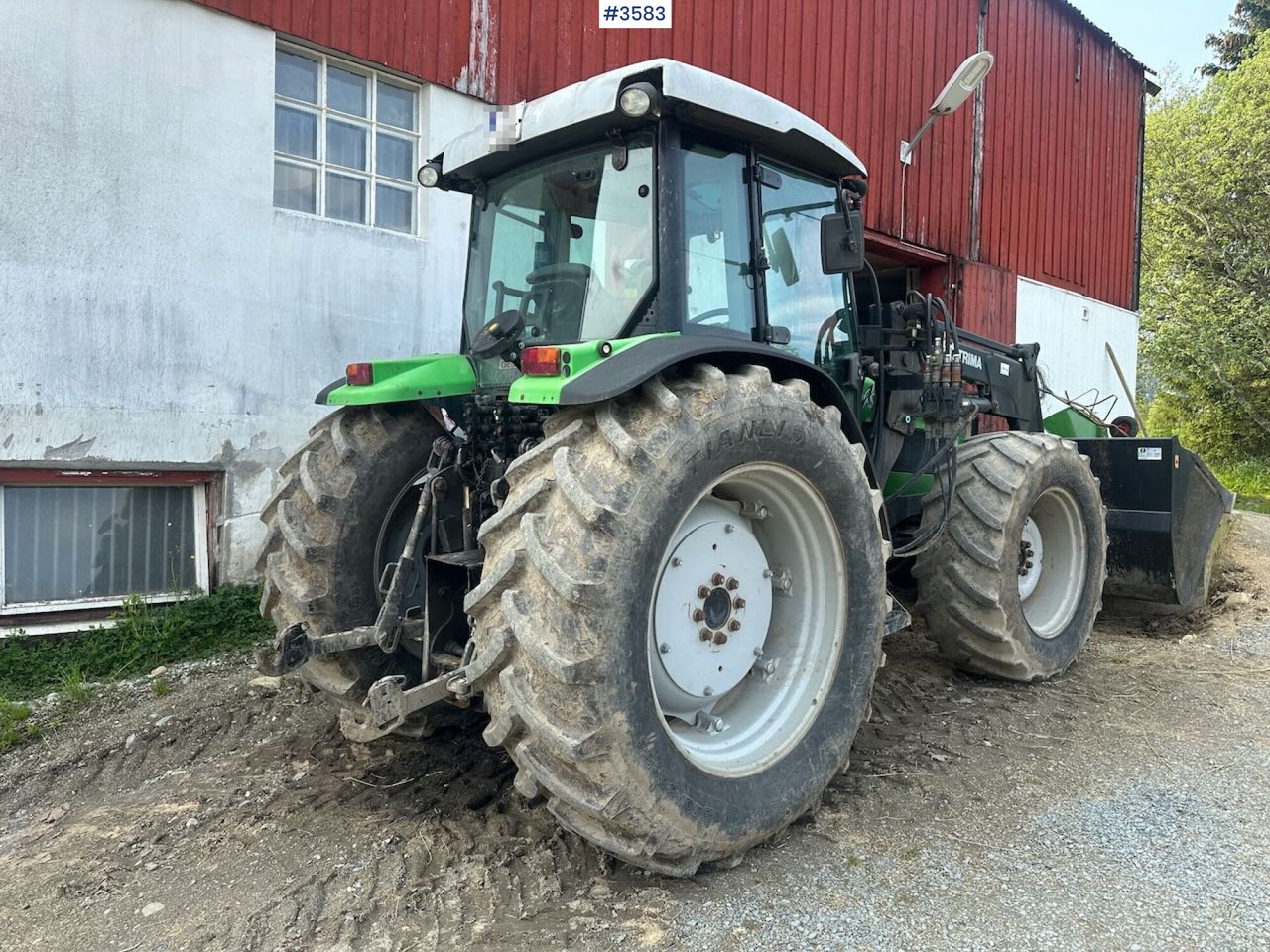 2008 Deutz-Fahr Agrofarm 100 traktor w/ Trima Front loader. See hours! - Трактор: снимка 3 2008 Deutz-Fahr Agrofarm 100 traktor w/ Trima Front loader. See hours! - Трактор: снимка 3