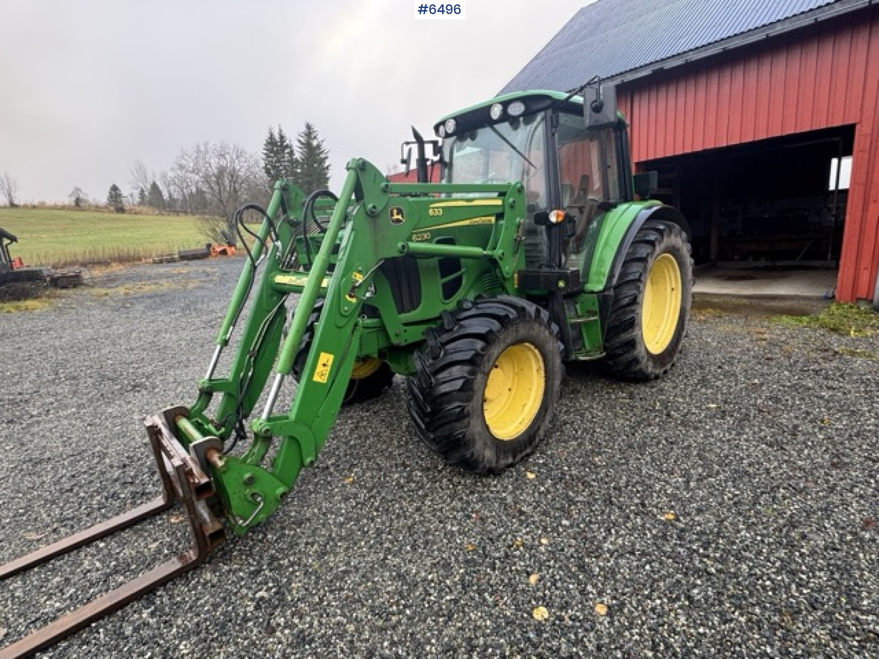 2008 John Deere 6230 Premium with front loader and 3rd function - Трактор: снимка 1 2008 John Deere 6230 Premium with front loader and 3rd function - Трактор: снимка 1