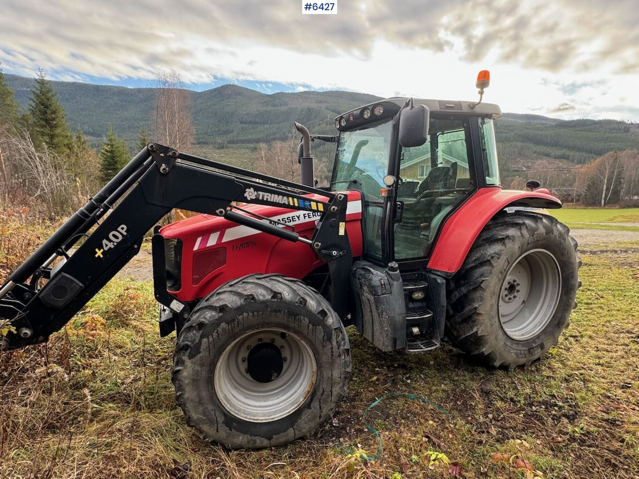 2008 Massey Ferguson 6480 with Trima 4.0 Front Loader - Трактор: снимка 3 2008 Massey Ferguson 6480 with Trima 4.0 Front Loader - Трактор: снимка 3