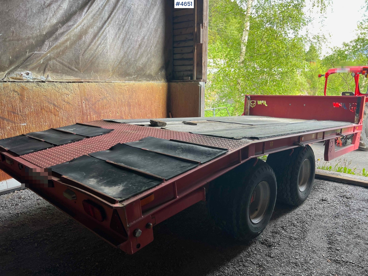 2012 2 axle JPM Machine trailer - Нискорамна площадка ремарке: снимка 1 2012 2 axle JPM Machine trailer - Нискорамна площадка ремарке: снимка 1