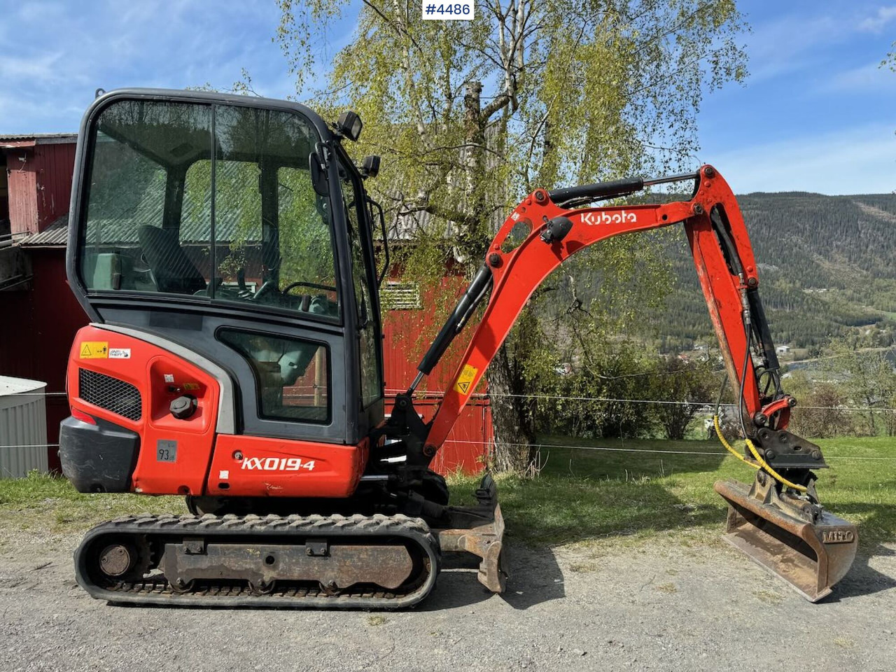 2014 Kubota KX019 Mini excavator with two buckets - Багер: снимка 1 2014 Kubota KX019 Mini excavator with two buckets - Багер: снимка 1