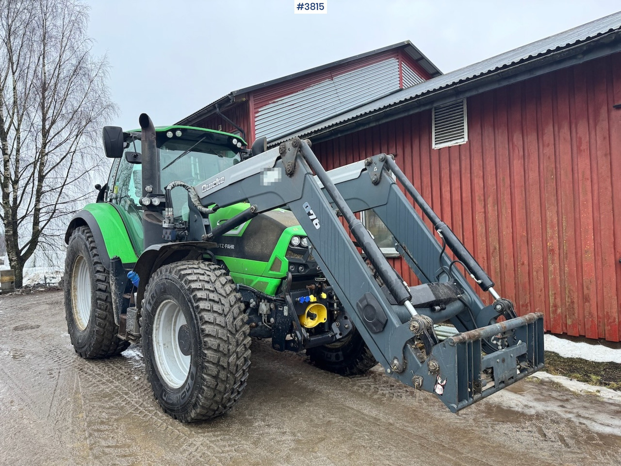 2015 Deutz-fahr 6190 Agrotron w/ Front loader, Front PTO and 2 sets of tires. - Трактор: снимка 3 2015 Deutz-fahr 6190 Agrotron w/ Front loader, Front PTO and 2 sets of tires. - Трактор: снимка 3