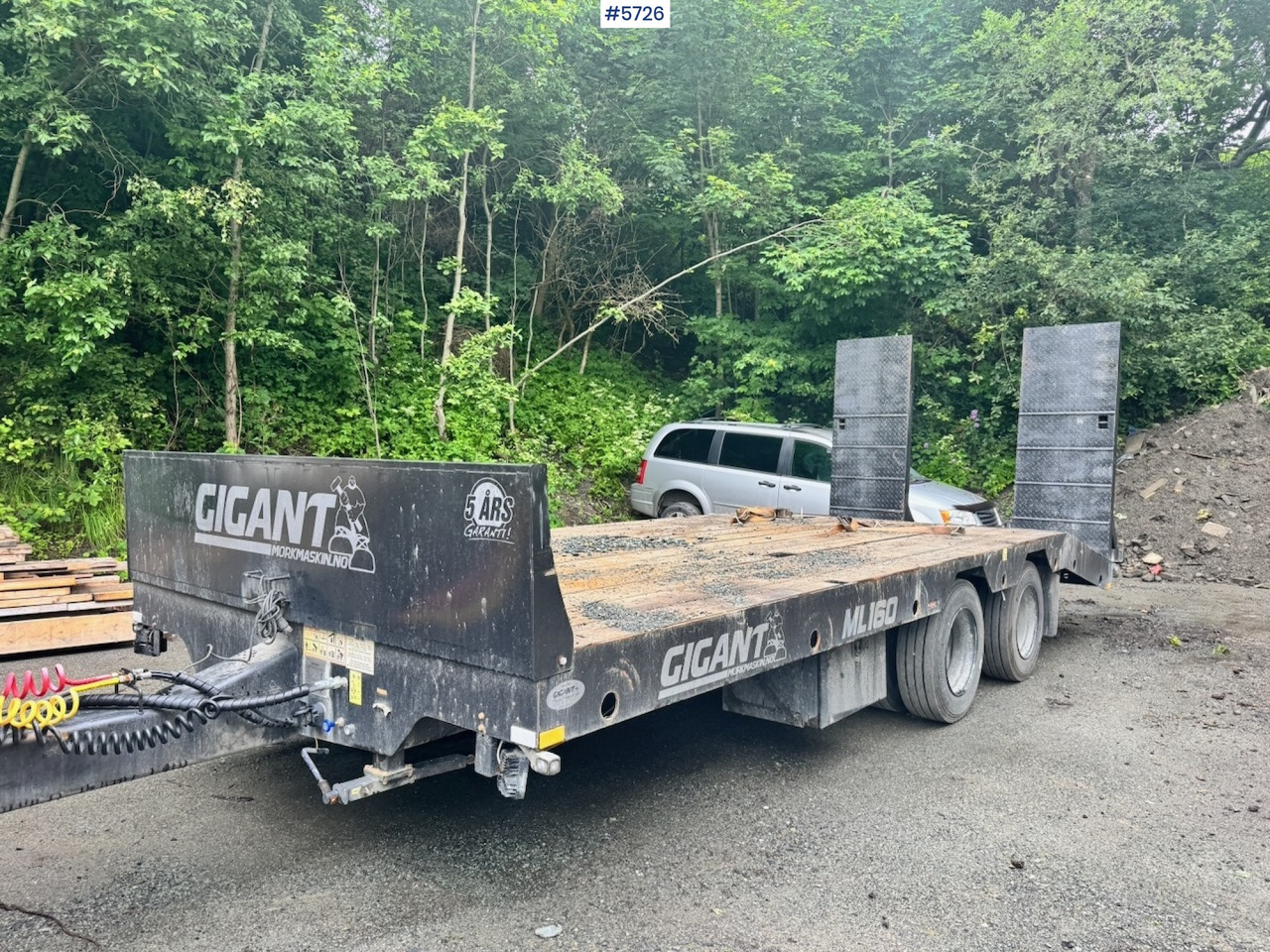 2023 Gigant ML-160 Machine trailer for tractor. - Нискорамна площадка ремарке: снимка 1 2023 Gigant ML-160 Machine trailer for tractor. - Нискорамна площадка ремарке: снимка 1