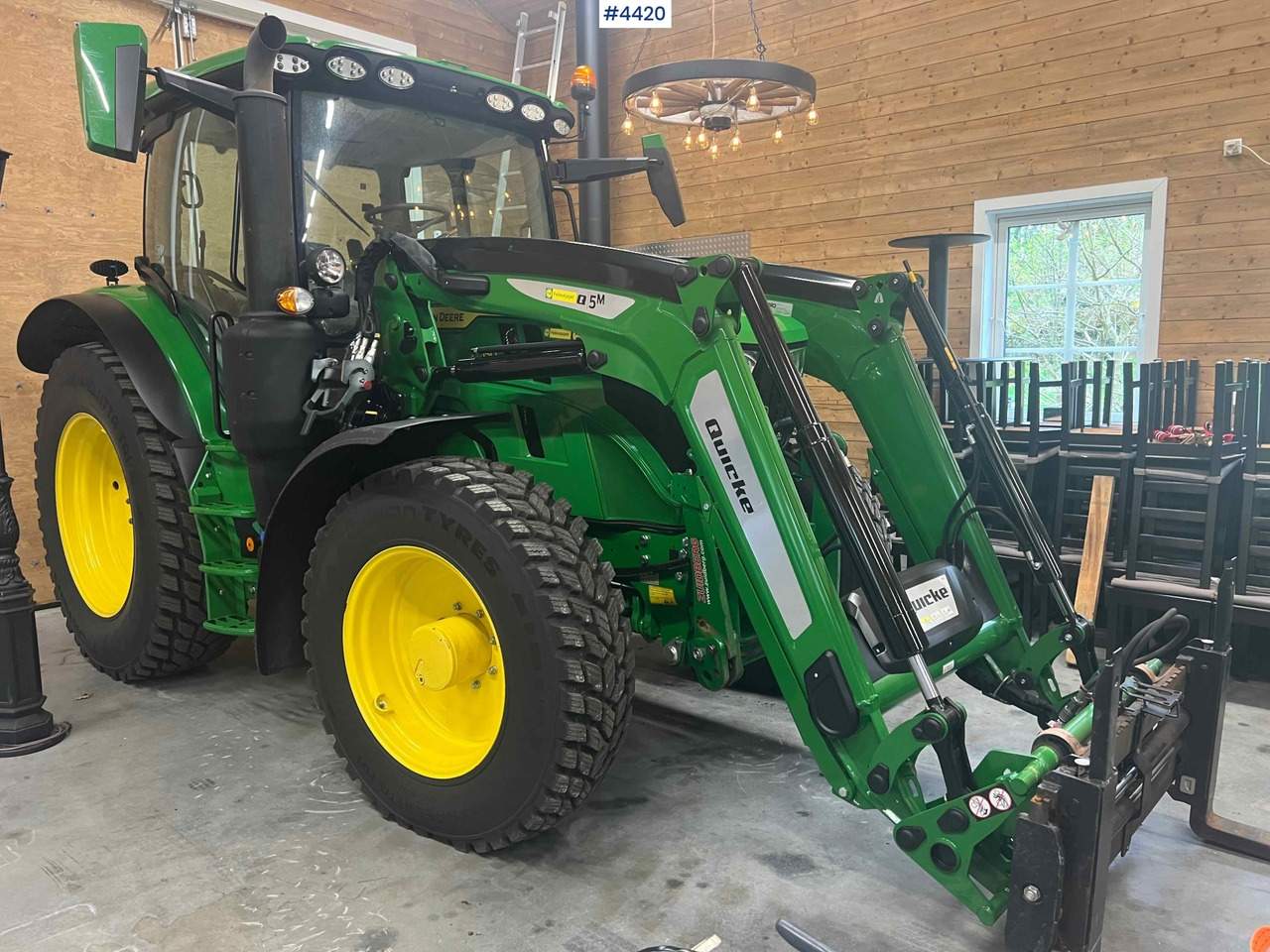 2024 John Deere 6150R w/ Quicke Front Loader & Bucket - Трактор: снимка 4 2024 John Deere 6150R w/ Quicke Front Loader & Bucket - Трактор: снимка 4