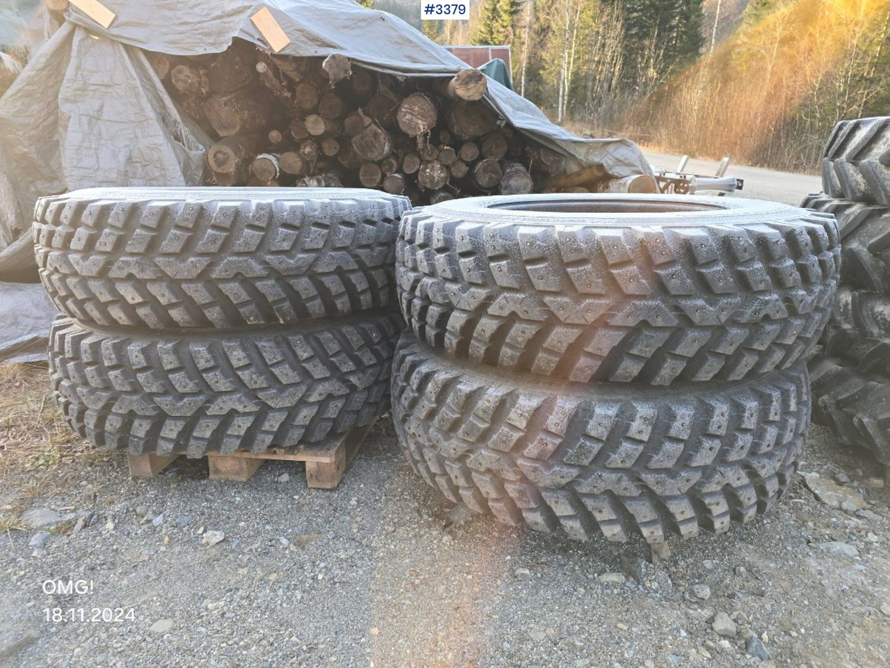4 Nokian tires on rims for JCB - Комплект колела: снимка 1 4 Nokian tires on rims for JCB - Комплект колела: снимка 1