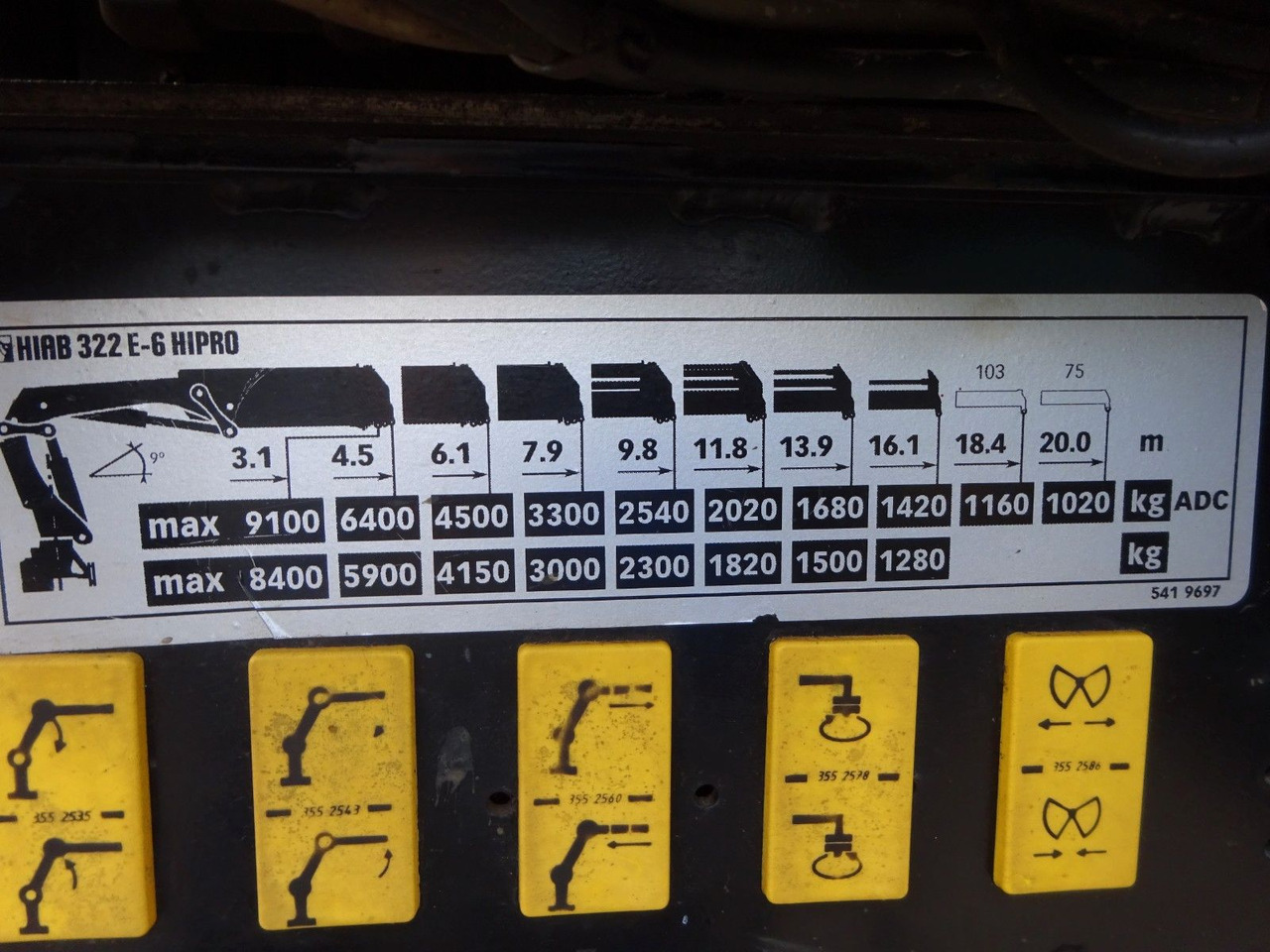 Камион с кран DAF 85.410 Pritsche + HIAB 322E6 Kran 8x4: снимка 13 Камион с кран DAF 85.410 Pritsche + HIAB 322E6 Kran 8x4: снимка 13
