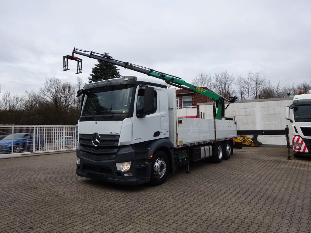 Бордови камион Mercedes-Benz 2543 Antos Baustoff +PK 26001  bis 20 m Auslage: снимка 6