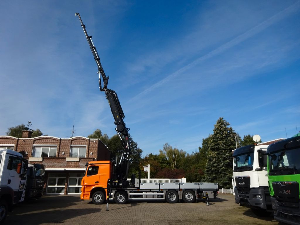 Mercedes-Benz 3751 Arocs Pritsche + HIAB 858 + JIB 8x2 - Камион с кран, Бордови камион: снимка 4 Mercedes-Benz 3751 Arocs Pritsche + HIAB 858 + JIB 8x2 - Камион с кран, Бордови камион: снимка 4