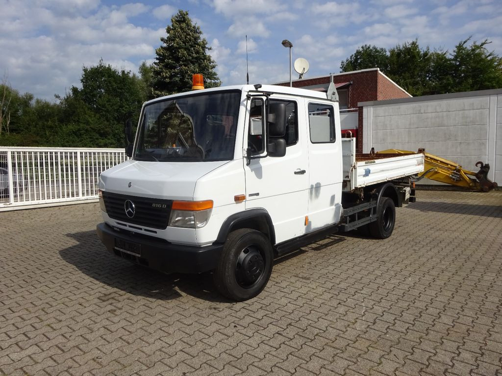 Самосвал камион Mercedes-Benz 816D Doppelkabine MEILLER 3Skipper: снимка 8