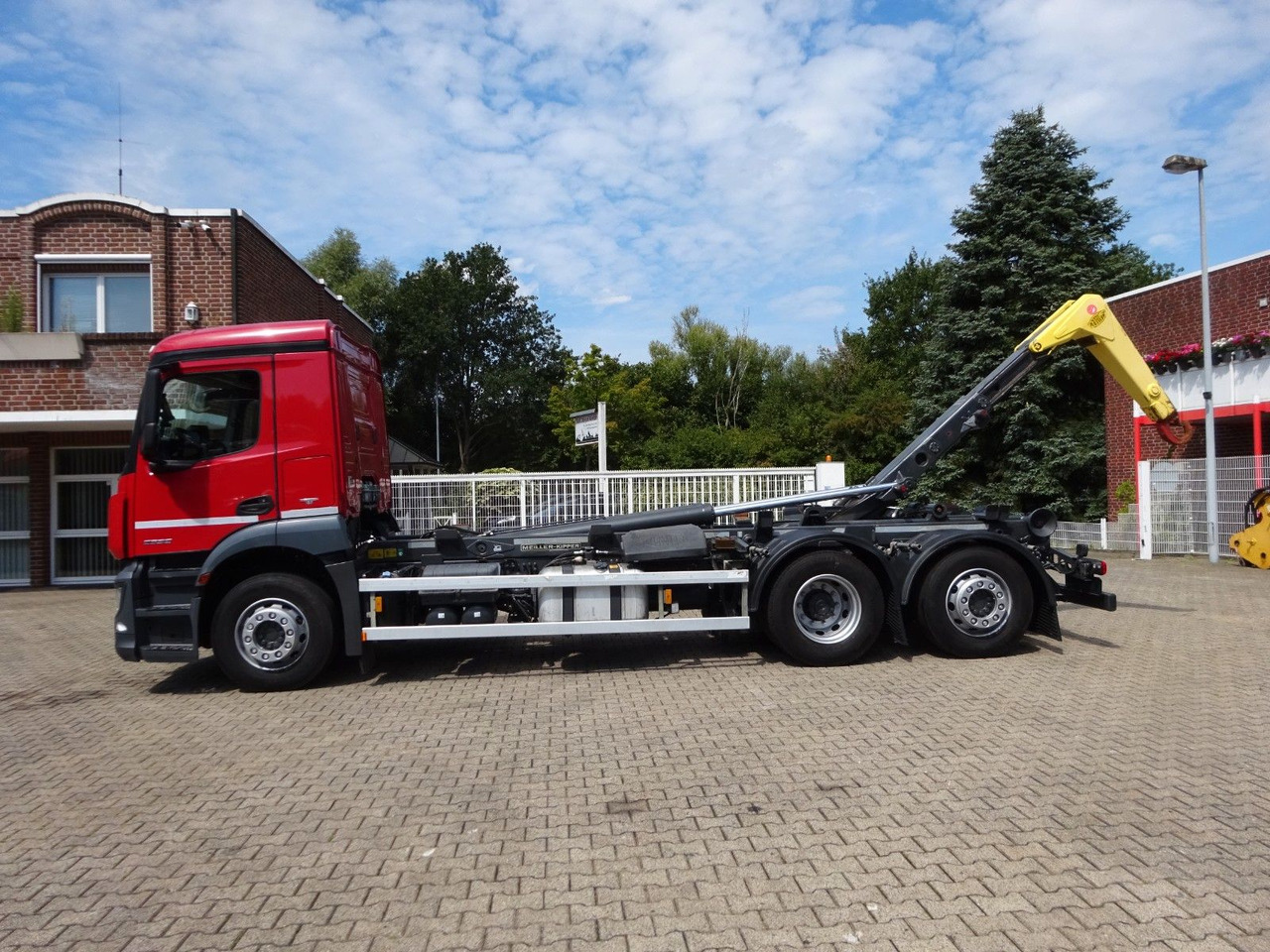 Мултилифт с кука камион Mercedes-Benz Antos 2532 MEILLER Abroller Lift+Lenkachse 6x2: снимка 7