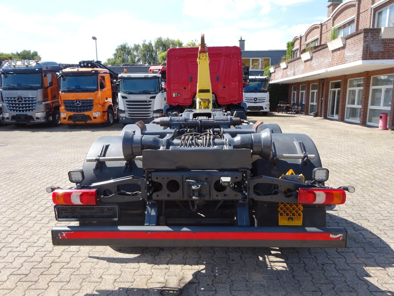 Мултилифт с кука камион Mercedes-Benz Antos 2532 MEILLER Abroller Lift+Lenkachse 6x2: снимка 9