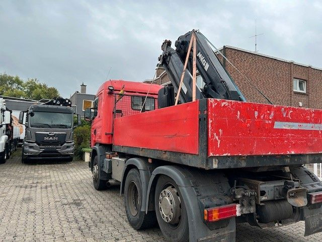 Scania 124 L 470 Pritsche + MKG HLK 201 HP 6x2 - Бордови камион, Камион с кран: снимка 3 Scania 124 L 470 Pritsche + MKG HLK 201 HP 6x2 - Бордови камион, Камион с кран: снимка 3
