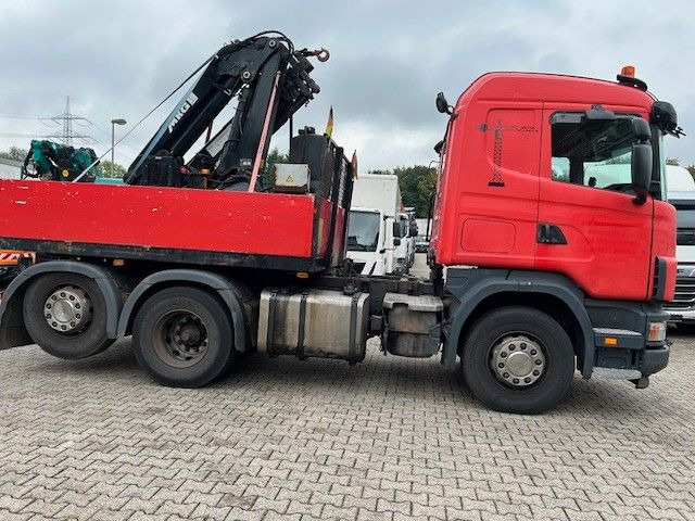 Scania 124 L 470 Pritsche + MKG HLK 201 HP 6x2 - Бордови камион, Камион с кран: снимка 4 Scania 124 L 470 Pritsche + MKG HLK 201 HP 6x2 - Бордови камион, Камион с кран: снимка 4