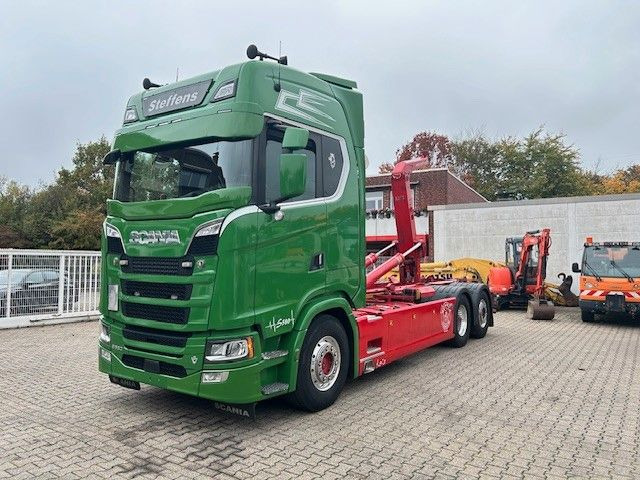 Scania S580 V8 MEILLER Abroller mit Lift+Lenkachse 6x2 - Мултилифт с кука камион: снимка 4 Scania S580 V8 MEILLER Abroller mit Lift+Lenkachse 6x2 - Мултилифт с кука камион: снимка 4