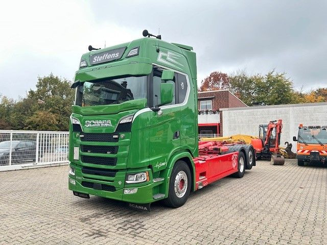 Scania S580 V8 MEILLER Abroller mit Lift+Lenkachse 6x2 - Мултилифт с кука камион: снимка 2 Scania S580 V8 MEILLER Abroller mit Lift+Lenkachse 6x2 - Мултилифт с кука камион: снимка 2