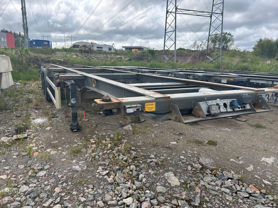 2008 Container henger TRACON CONT SEMI. EU-godkjent - Контейнеровоз/ Сменна каросерия полуремарке: снимка 2 2008 Container henger TRACON CONT SEMI. EU-godkjent - Контейнеровоз/ Сменна каросерия полуремарке: снимка 2