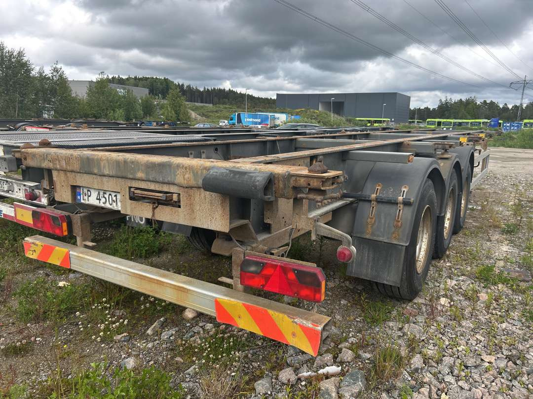 2008 Container henger TRACON CONT SEMI. EU-godkjent - Контейнеровоз/ Сменна каросерия полуремарке: снимка 3 2008 Container henger TRACON CONT SEMI. EU-godkjent - Контейнеровоз/ Сменна каросерия полуремарке: снимка 3