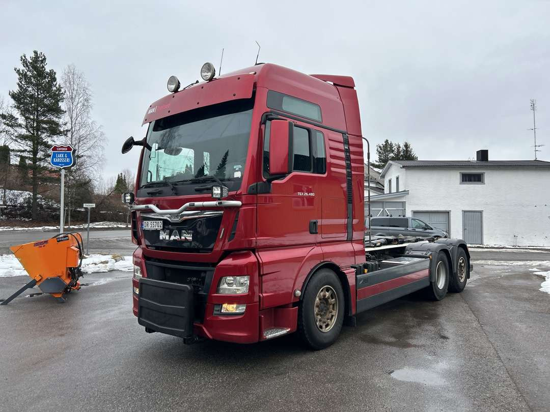 2014 MAN TGX 26.480 Krokbil EU-godkjent Euroklasse 6T - Мултилифт с кука камион: снимка 1 2014 MAN TGX 26.480 Krokbil EU-godkjent Euroklasse 6T - Мултилифт с кука камион: снимка 1