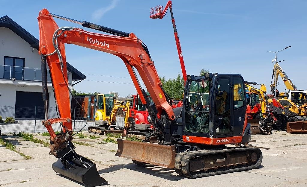Kubota KX 080-4 - Мини багер: снимка 1 Kubota KX 080-4 - Мини багер: снимка 1