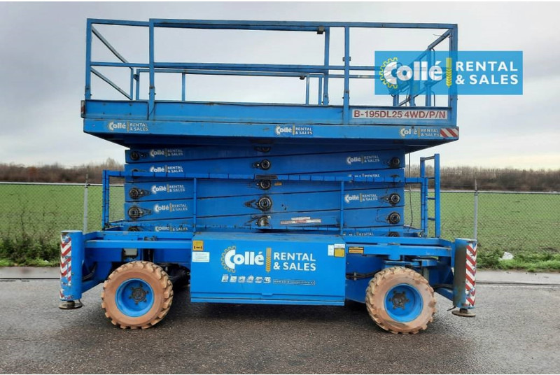 Holland lift B 195 DL 25 | 2008 - Ножична работна платформа: снимка 1 Holland lift B 195 DL 25 | 2008 - Ножична работна платформа: снимка 1