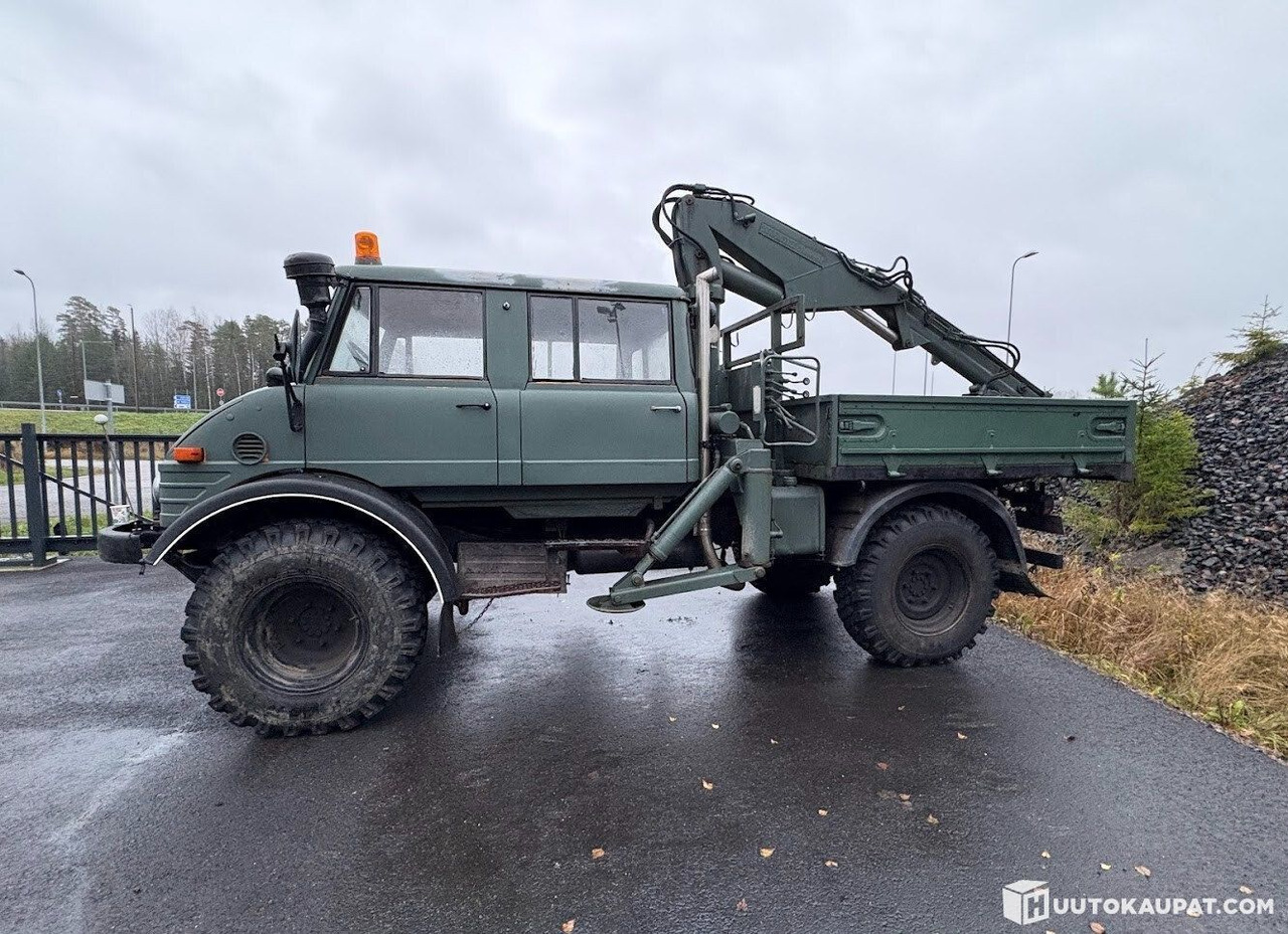 Mercedes-Benz UNIMOG, 5-seat cab, NUMMI crane, 1980, Vihti - Самосвал камион, Камион с кран: снимка 2 Mercedes-Benz UNIMOG, 5-seat cab, NUMMI crane, 1980, Vihti - Самосвал камион, Камион с кран: снимка 2