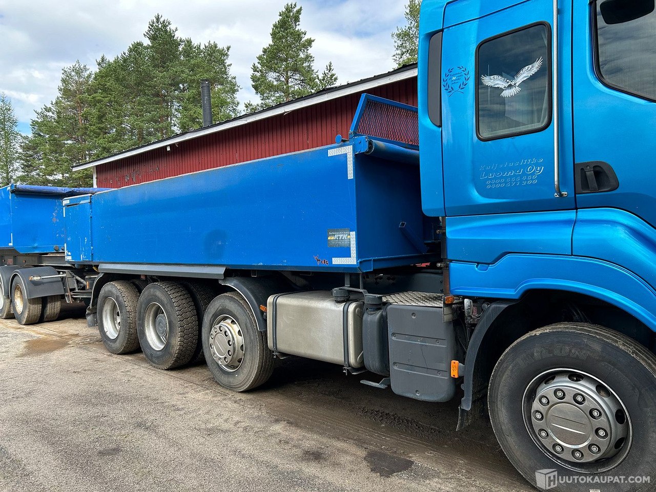 Sisu R500E 13M & Jyki 4-akselinen kasettiyhdistelmä, 2008, Kauhava - Самосвал камион: снимка 2 Sisu R500E 13M & Jyki 4-akselinen kasettiyhdistelmä, 2008, Kauhava - Самосвал камион: снимка 2