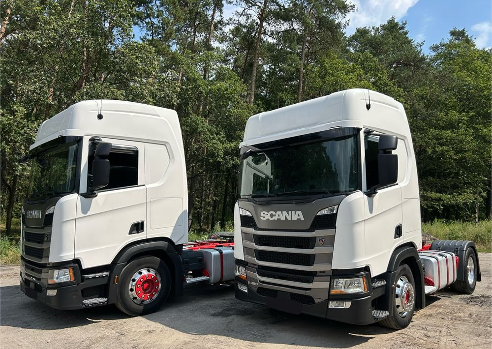 Scania R450 NAUKA JAZDY RETARDER STANDARD 7300kg / DOBRA POD WYWROTKĘ / KLIMA POSTOJOWA z Niemiec HYDRAULIKA - Влекач: снимка 1 Scania R450 NAUKA JAZDY RETARDER STANDARD 7300kg / DOBRA POD WYWROTKĘ / KLIMA POSTOJOWA z Niemiec HYDRAULIKA - Влекач: снимка 1