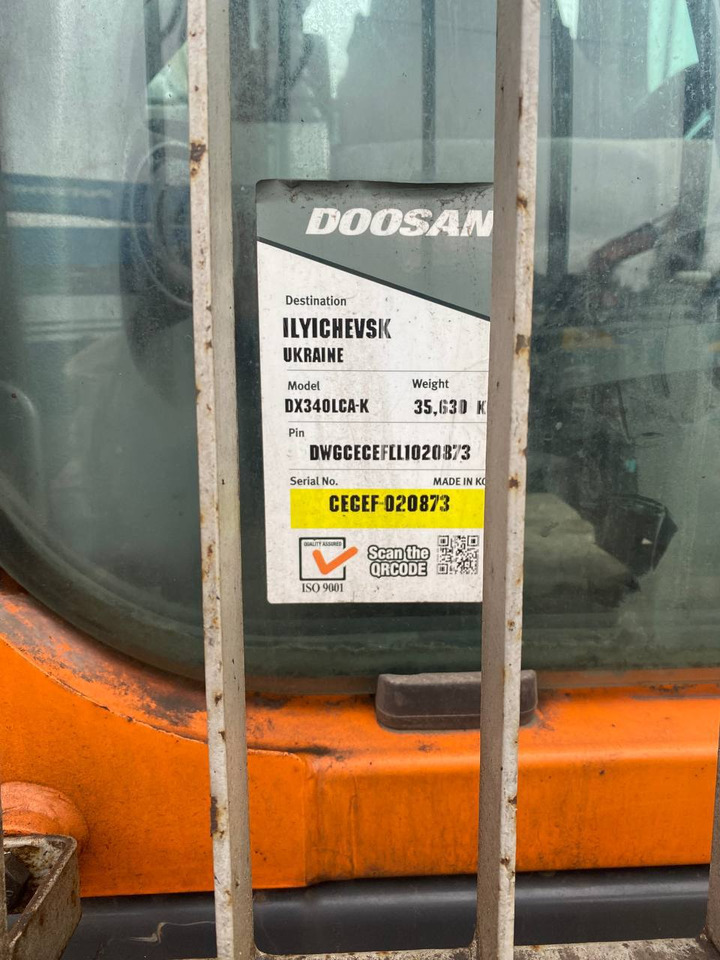 Нови Верижен багер DOOSAN DX 340LCA: снимка 8
