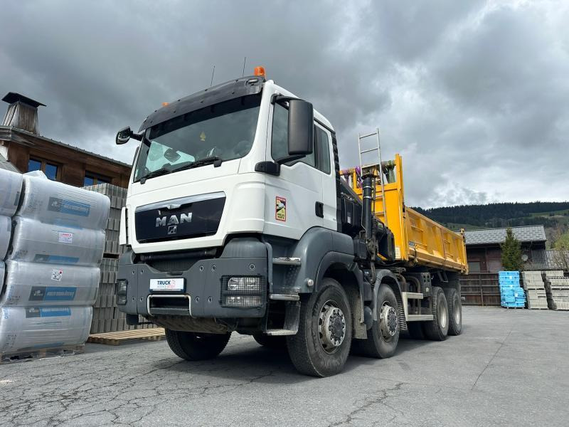 MAN TGS 41.480 - Самосвал камион, Камион с кран: снимка 1 MAN TGS 41.480 - Самосвал камион, Камион с кран: снимка 1