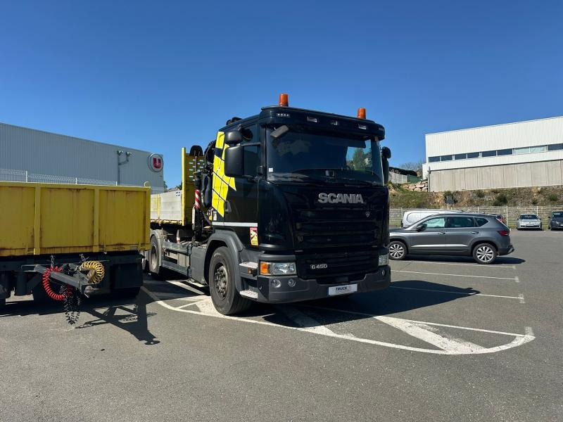Scania G 450 - Бордови камион, Камион с кран: снимка 4 Scania G 450 - Бордови камион, Камион с кран: снимка 4