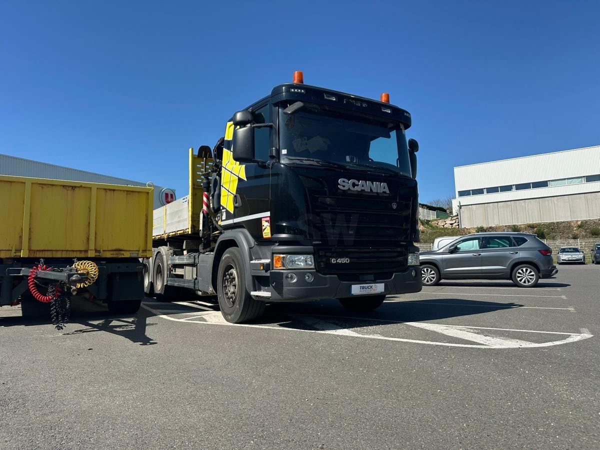 Scania G 450 - Бордови камион, Камион с кран: снимка 2 Scania G 450 - Бордови камион, Камион с кран: снимка 2