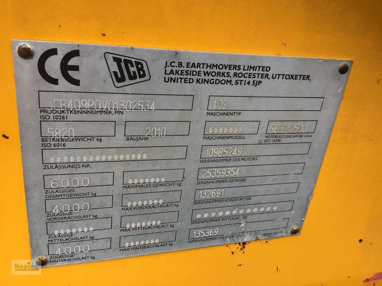 Колесен товарач JCB 409: снимка 6