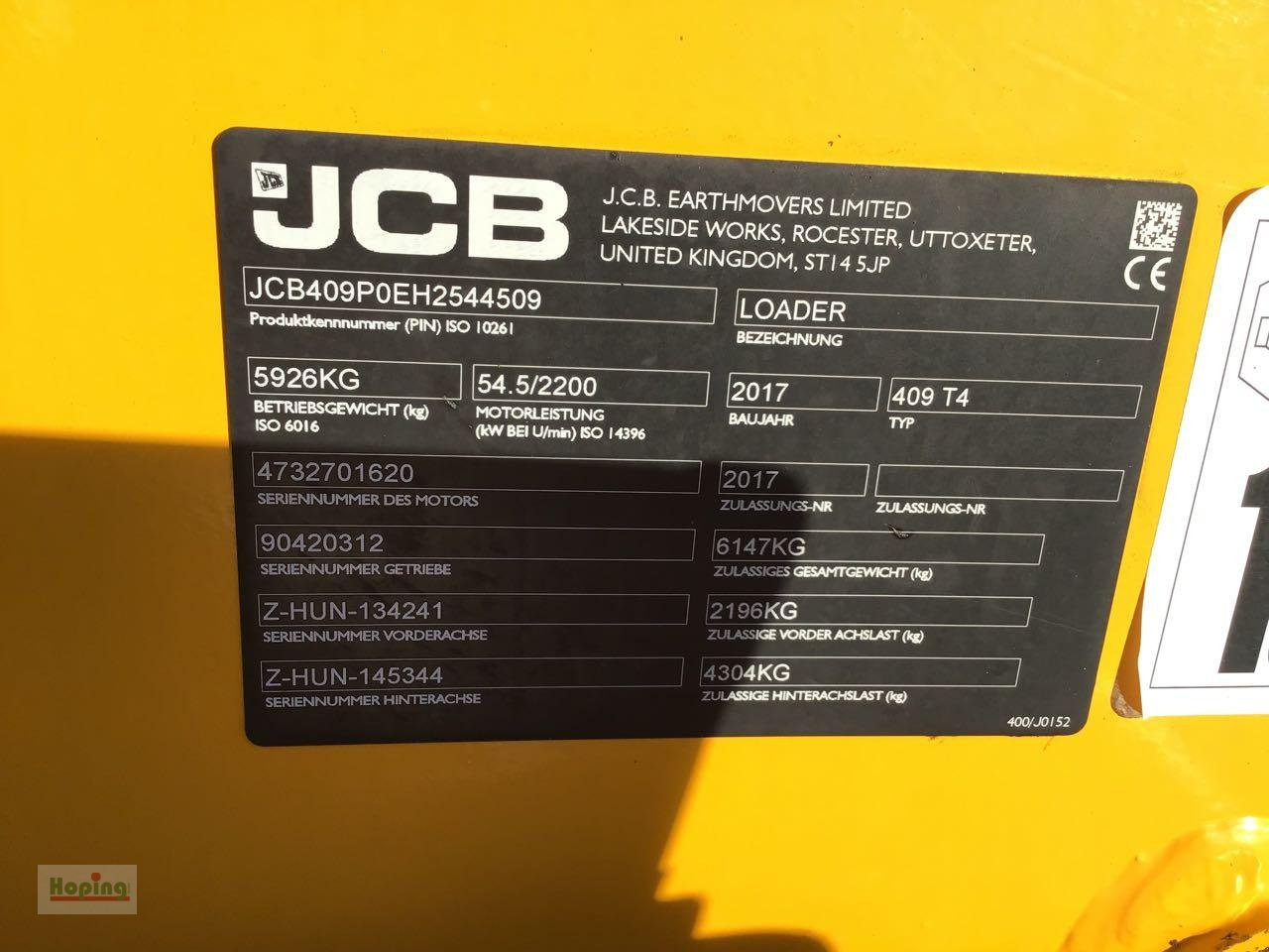 Колесен товарач JCB 409: снимка 13