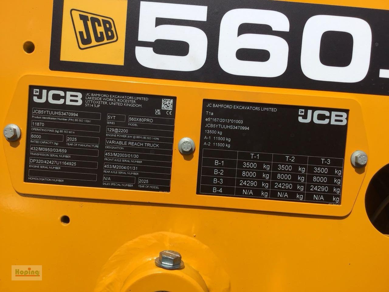JCB 560-80 AGRI PRO - Телескопичен товарач: снимка 5 JCB 560-80 AGRI PRO - Телескопичен товарач: снимка 5
