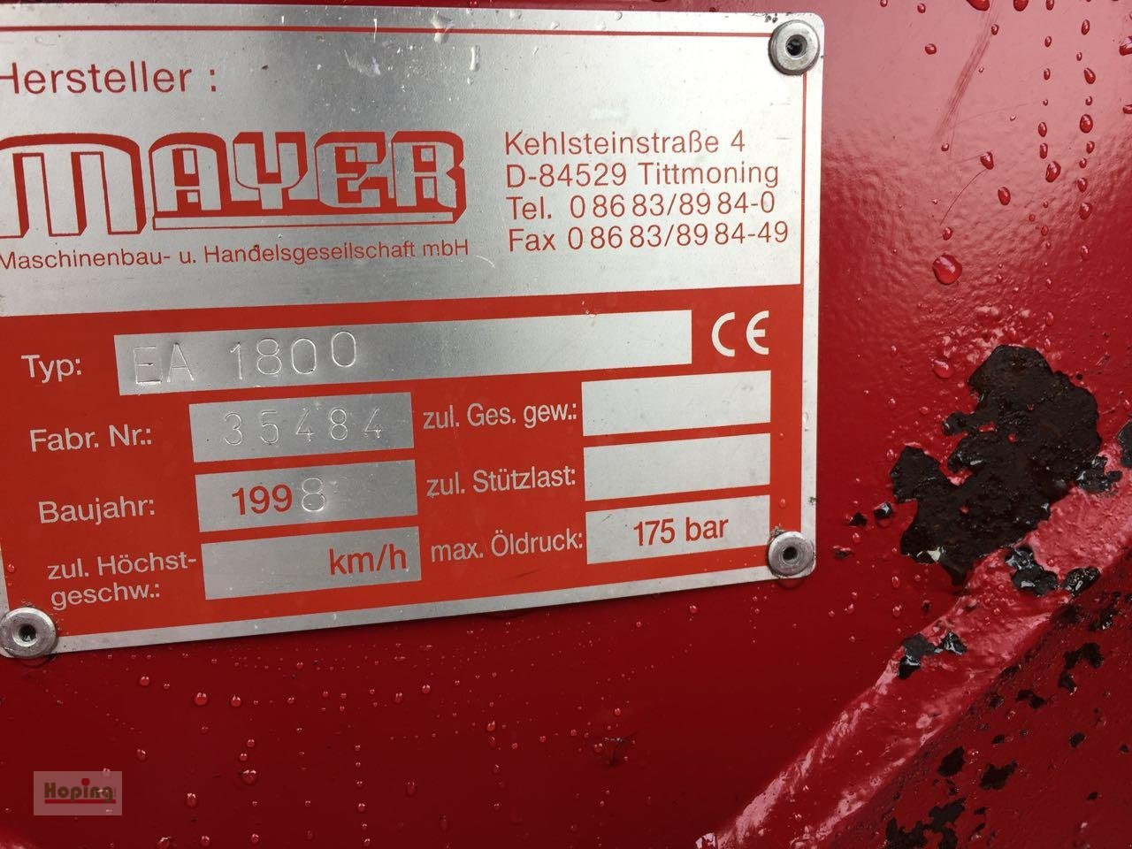 Siloking EA1800 - Оборудване за силаж: снимка 4 Siloking EA1800 - Оборудване за силаж: снимка 4