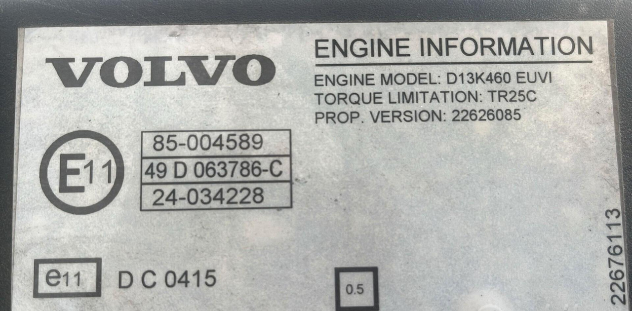 Motore Volvo FH 460 D13K 2019 - Двигател за Камион: снимка 3 Motore Volvo FH 460 D13K 2019 - Двигател за Камион: снимка 3