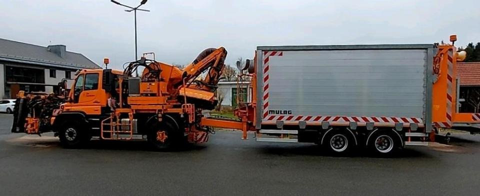 Unimog U527 mit Mulag Saugmähkombination SB 600 MFK 600 Abschiebewagen Mercedes-Benz Böschungsmäher Böschungsmulcher Hangmäher 530 U 527 535 430 405 427 Abschieber Mähanhänger Dücker - Комунална/ Специална техника: снимка 4 Unimog U527 mit Mulag Saugmähkombination SB 600 MFK 600 Abschiebewagen Mercedes-Benz Böschungsmäher Böschungsmulcher Hangmäher 530 U 527 535 430 405 427 Abschieber Mähanhänger Dücker - Комунална/ Специална техника: снимка 4
