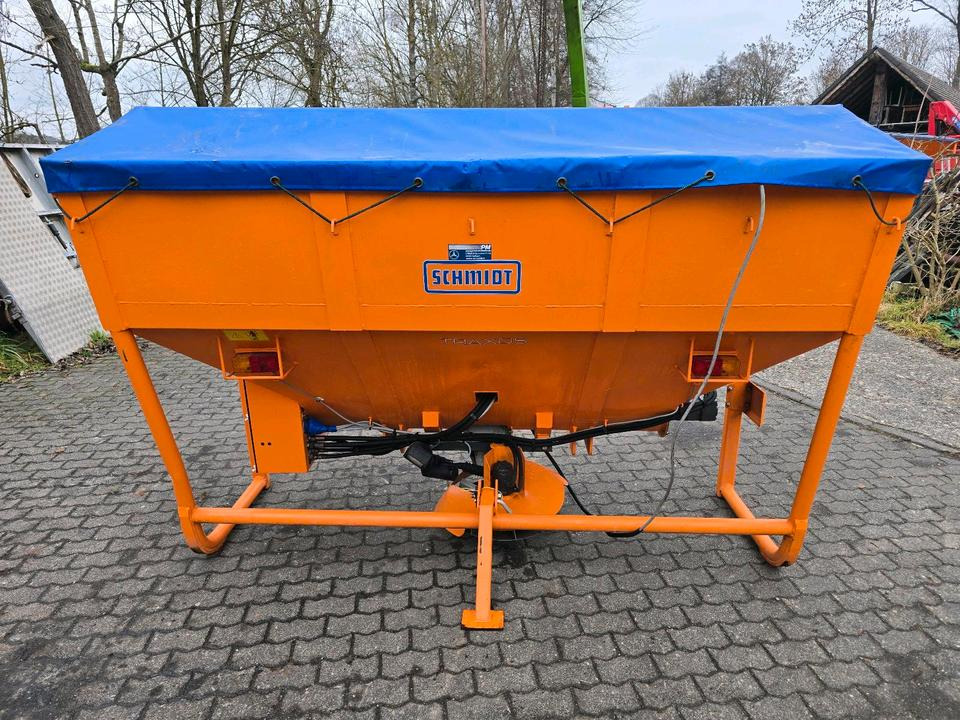 Neuwertiger Schmidt Straxos S18T 1,8m3 Salzstreuer Salzsilo Aufbaustreuer Winterdienst Streuautomat für Traktor Fendt Deutz John Deere - Машина за разпръскване на сол/ Пясък: снимка 2 Neuwertiger Schmidt Straxos S18T 1,8m3 Salzstreuer Salzsilo Aufbaustreuer Winterdienst Streuautomat für Traktor Fendt Deutz John Deere - Машина за разпръскване на сол/ Пясък: снимка 2