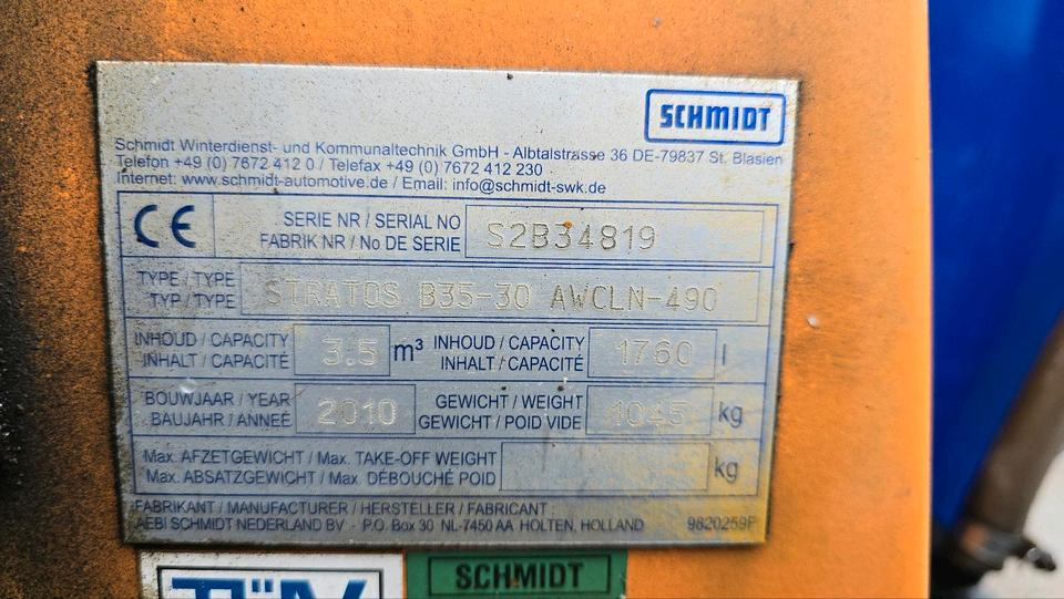 Машина за разпръскване на сол/ Пясък Schmidt Stratos B35-30 AWCLN-490 3,5m3 Salzstreuanhänger Bandstreuer Streuanhänger IMSSF Salzstreuer Winterdienst  Streuautomat Streusilo Solestreuer: снимка 13